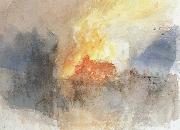 Joseph Mallord William Turner Fire oil painting artist